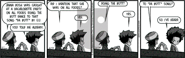 The Boondocks on Tuesday November 20, 2012 Comic Strip