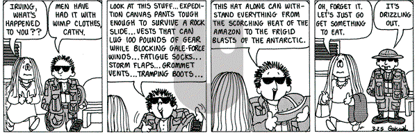 Cathy Classics on Wednesday March 25, 1987 Comic Strip