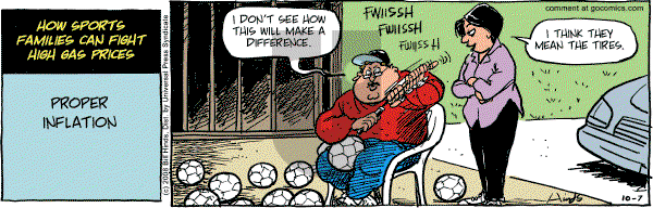 Cleats - Tuesday October 7, 2008 Comic Strip