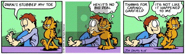 Garfield on Friday March 15, 1991 Comic Strip