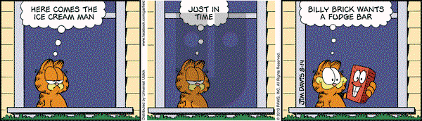 Garfield on Wednesday August 14, 2013 Comic Strip