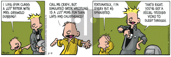 Frazz on Friday February 18, 2005 Comic Strip