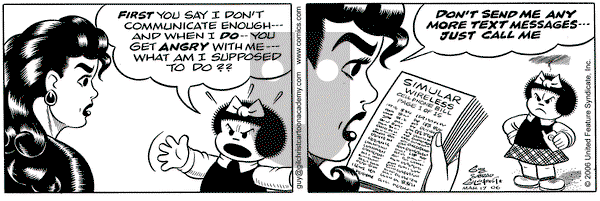Nancy on Friday March 17, 2006 Comic Strip