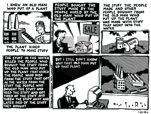 Ted Rall - Monday January 26, 1998 Comic Strip
