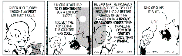 Cow and Boy Classics on Tuesday June 6, 2006 Comic Strip