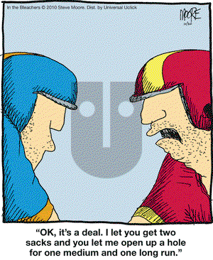 In the Bleachers on Wednesday October 20, 2010 Comic Strip