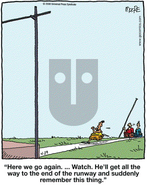 In the Bleachers on Tuesday April 29, 2008 Comic Strip