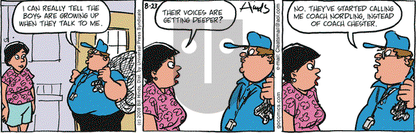 Cleats on Saturday August 23, 2008 Comic Strip