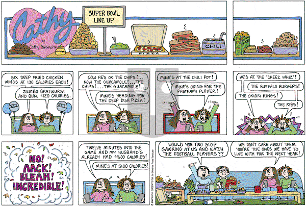 Cathy Classics - Sunday February 4, 2007 Comic Strip