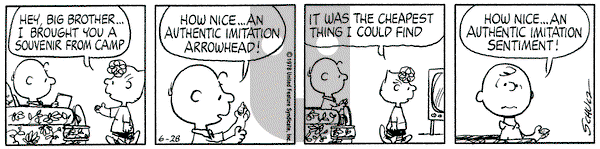 Peanuts on Wednesday June 28, 1978 Comic Strip
