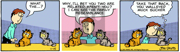 Garfield on Saturday November 15, 1980 Comic Strip