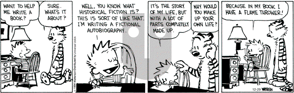 Calvin and Hobbes on Monday December 29, 2014 Comic Strip