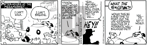 Over the Hedge on Thursday May 17, 2001 Comic Strip