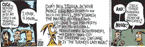 La Cucaracha on Thursday November 24, 2005 Comic Strip