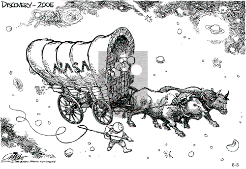 Pat Oliphant on Wednesday August 3, 2005 Comic Strip