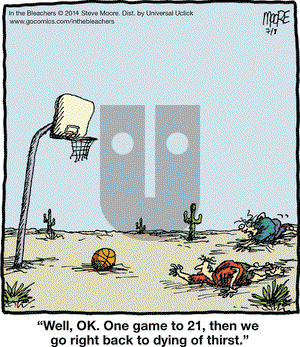 In the Bleachers on Tuesday July 8, 2014 Comic Strip