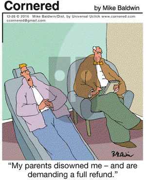 Cornered on Wednesday December 28, 2016 Comic Strip