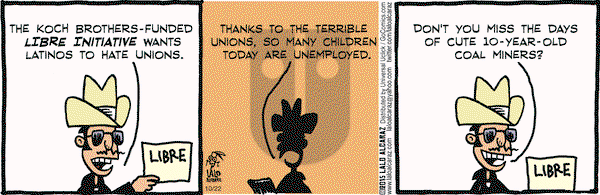 La Cucaracha on Thursday October 22, 2015 Comic Strip