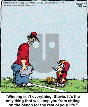 In the Bleachers on Tuesday May 10, 2016 Comic Strip