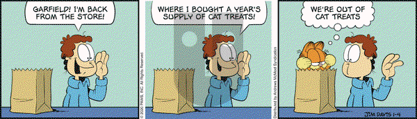 Garfield on Saturday January 4, 2020 Comic Strip