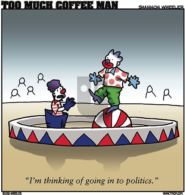 Too Much Coffee Man on Tuesday August 12, 2025 Comic Strip