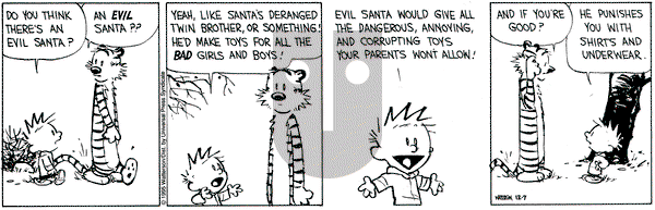 Calvin and Hobbes on Thursday December 7, 1995 Comic Strip
