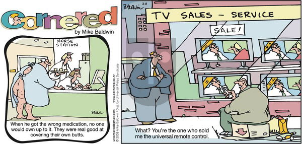 Cornered on Sunday March 8, 2009 Comic Strip