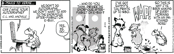 Over the Hedge on Wednesday March 24, 2004 Comic Strip