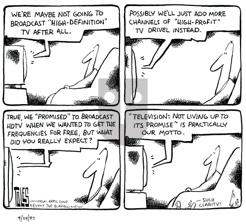 Tom Toles on Wednesday September 24, 1997 Comic Strip