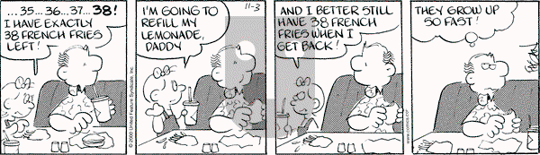 Drabble on Friday November 3, 2000 Comic Strip