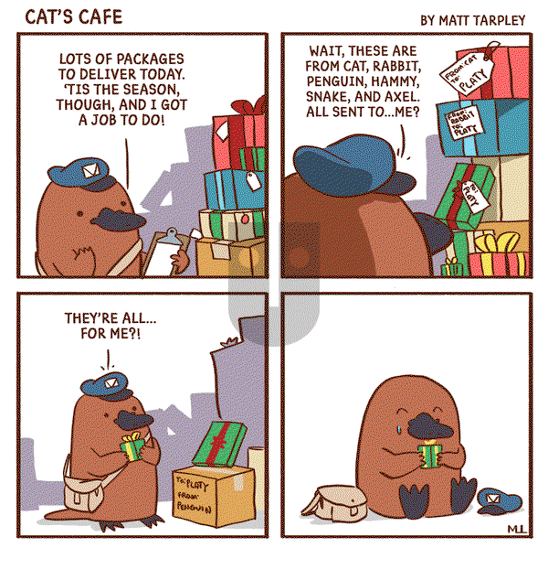 Cat's Cafe - Saturday December 21, 2019 Comic Strip