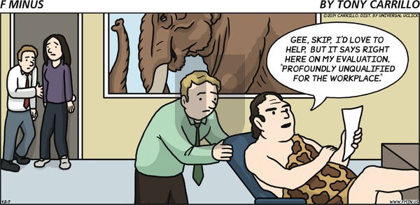 F Minus on Sunday December 7, 2014 Comic Strip