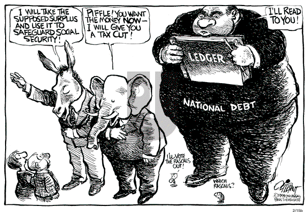 Pat Oliphant - Monday February 15, 1999 Comic Strip