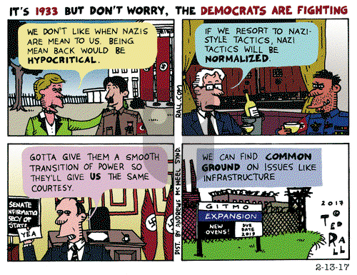 Ted Rall on Monday February 13, 2017 Comic Strip