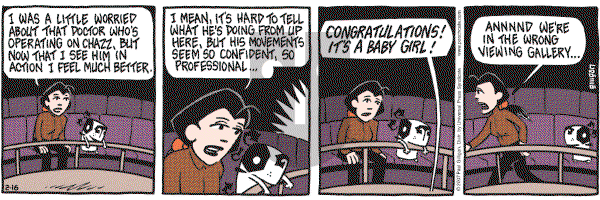 Pooch Cafe on Friday February 16, 2007 Comic Strip