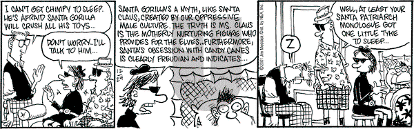 Monty on Tuesday December 25, 2001 Comic Strip