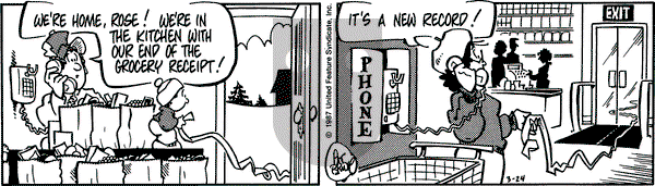 Rose is Rose on Tuesday March 24, 1987 Comic Strip