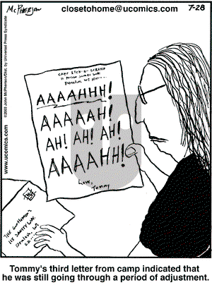 Close to Home on Monday July 28, 2003 Comic Strip