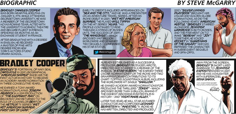 Biographic on Sunday July 23, 2023 Comic Strip