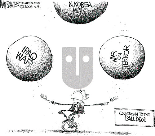 Matt Davies on Monday December 30, 2002 Comic Strip