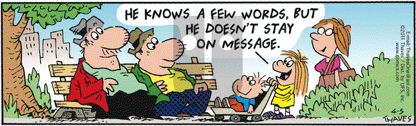 Frank and Ernest on Tuesday April 5, 2011 Comic Strip