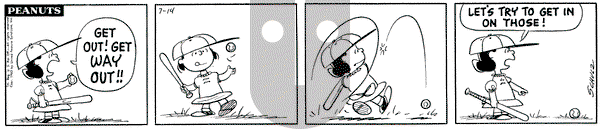 Peanuts on Saturday July 14, 1962 Comic Strip