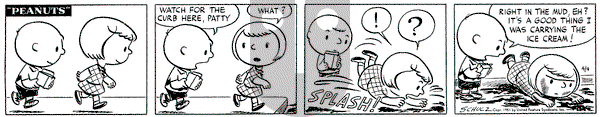 Peanuts on Wednesday April 4, 1951 Comic Strip