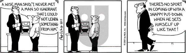 The Born Loser on Friday August 17, 2007 Comic Strip