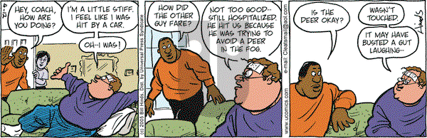 Cleats on Tuesday April 12, 2005 Comic Strip