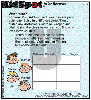 KidSpot on Friday December 5, 2025 Comic Strip