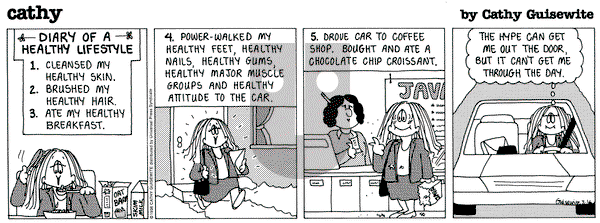 Cathy Classics on Saturday March 16, 1996 Comic Strip