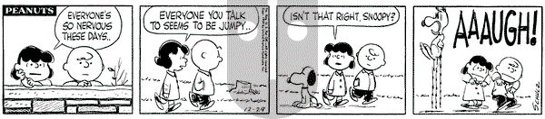 Peanuts on Tuesday December 29, 1959 Comic Strip