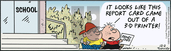 Frank and Ernest on Friday December 2, 2016 Comic Strip