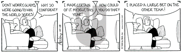 The Born Loser on Thursday October 28, 1999 Comic Strip